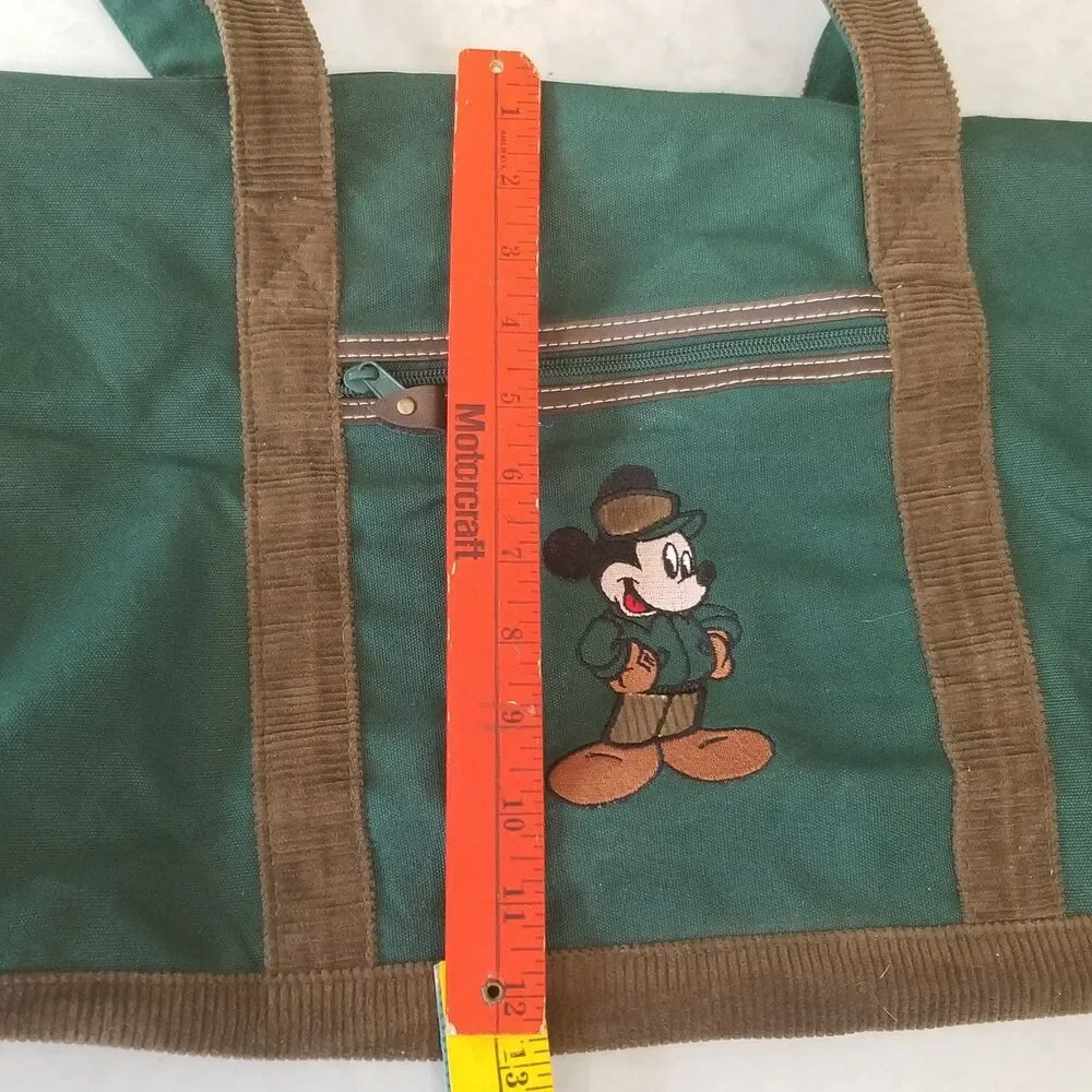 vintage Disney Mickey Unlimited mickey duffle green - Picture 11 of 12
